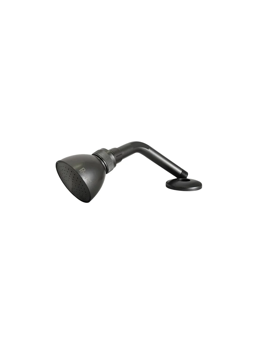 Ducha plástica negra con brazo integrado — Pacific Group