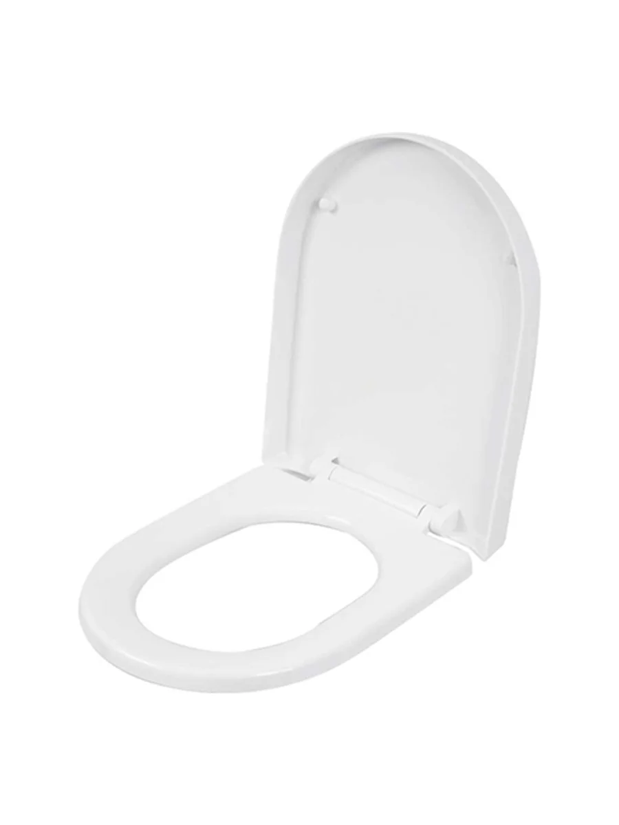 Tapa asiento sanitario blanco tipo D-shape — Pacific Group