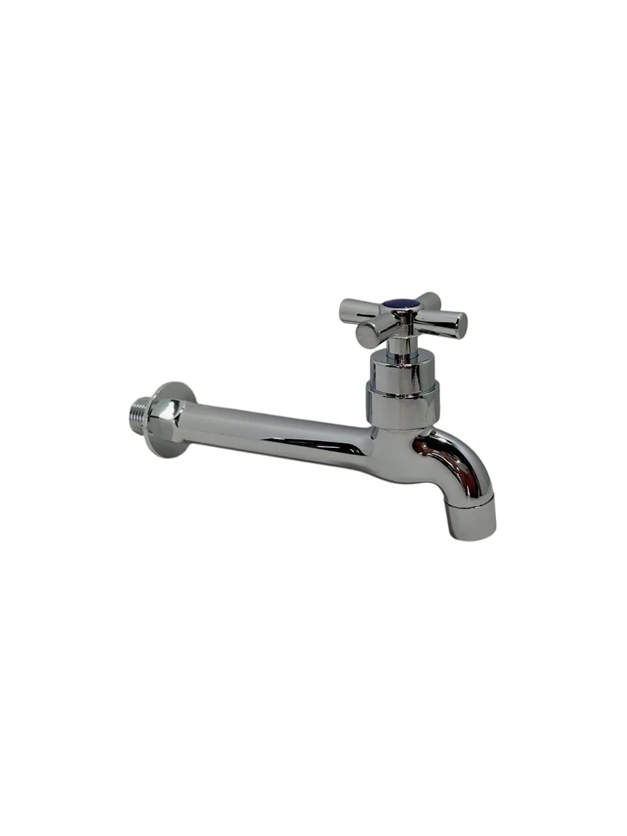 Llave jardín PAC 506C liviana cromada pico largo — Pacific Group