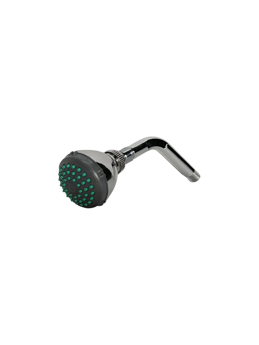 Ducha plástica cromada con difusores verdes — Pacific Group