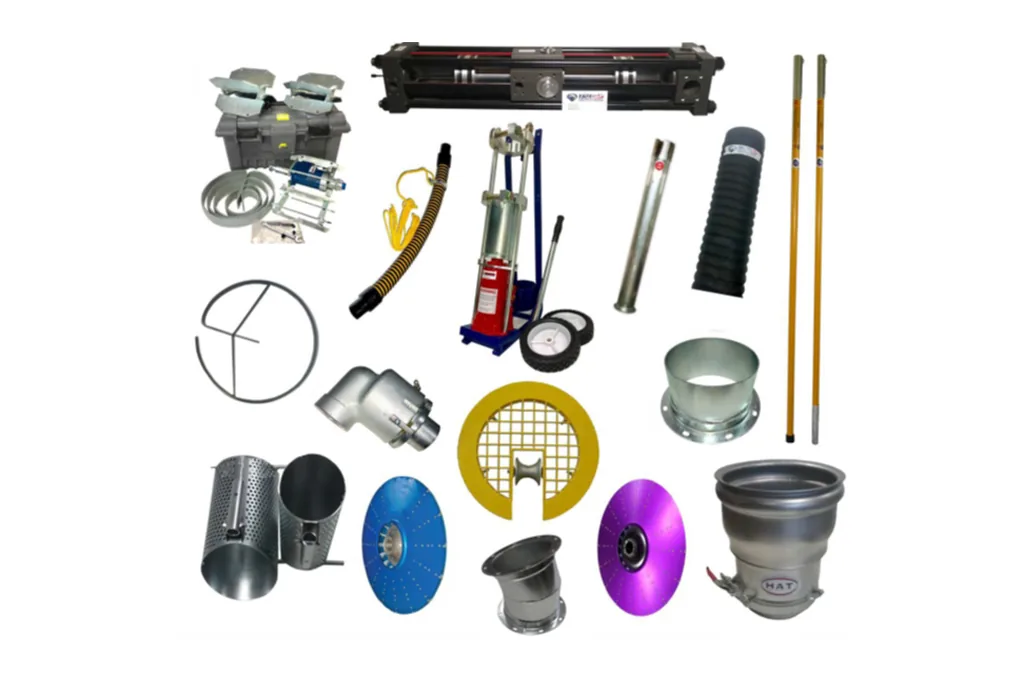 Accesorios, boquillas y componentes para mantenimiento y suministro de equipos de limpieza de alcantarillado — Pacific Group Colombia