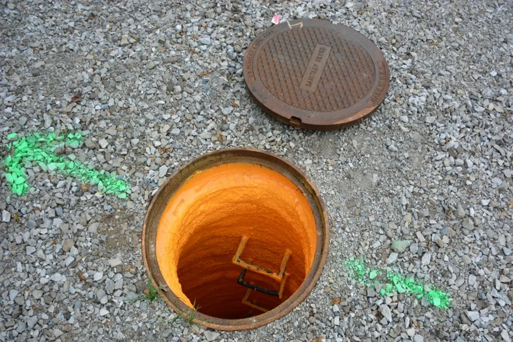 Materiales de rehabilitación aplicados en pozo de alcantarillado (manhole) — Pacific Group Colombia