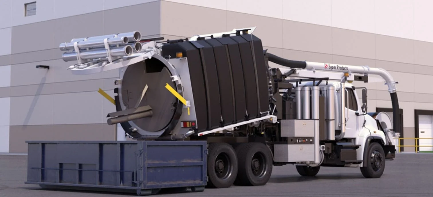 Camión vactor combinado de succión e hidrolavado — equipos y tecnología Pacific Group para redes de acueducto y alcantarillado en Colombia