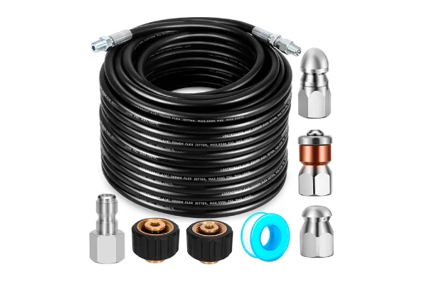 Mangueras y accesorios de alta presión para limpieza, mantenimiento e inspección de tuberías y sistemas de alcantarillado.