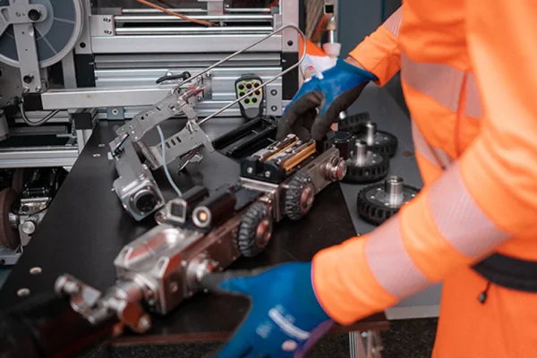 Mantenimiento y calibración de equipos robotizados para inspección CCTV de tuberías y diagnóstico técnico de redes subterráneas.
