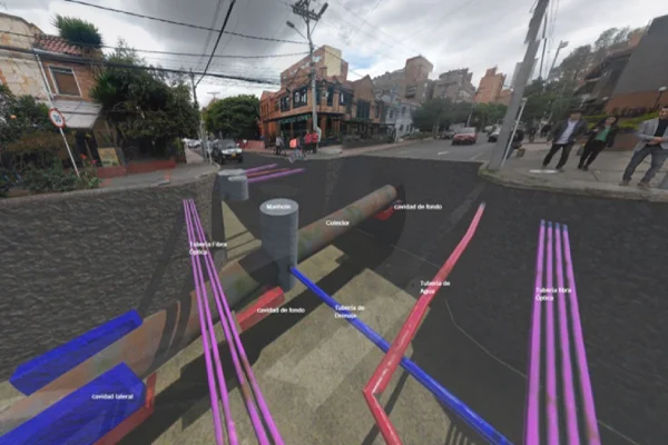 Modelado y mapeo subterráneo de redes de servicios públicos para diagnóstico, topografía e infraestructura urbana.